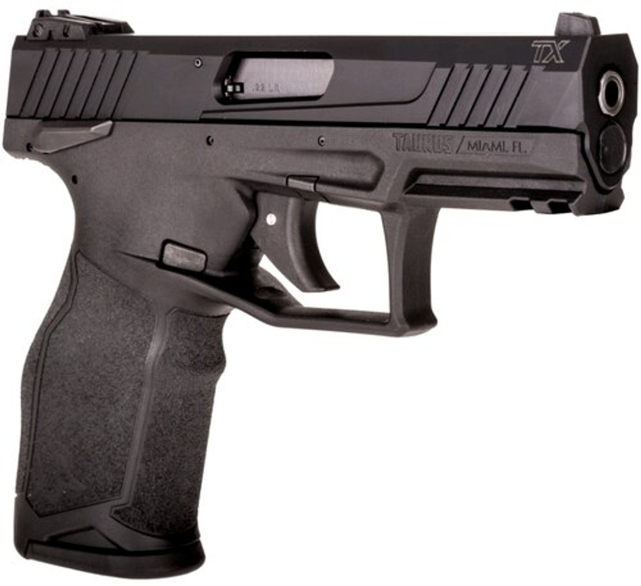 Taurus TX22 22LR, 4.1" Barrel, Black Frame and Slide, 16rd Mag