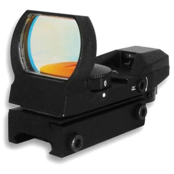 NcSTAR Red Dot Reflex Sight, 4 Reticles, Weaver Base, Black